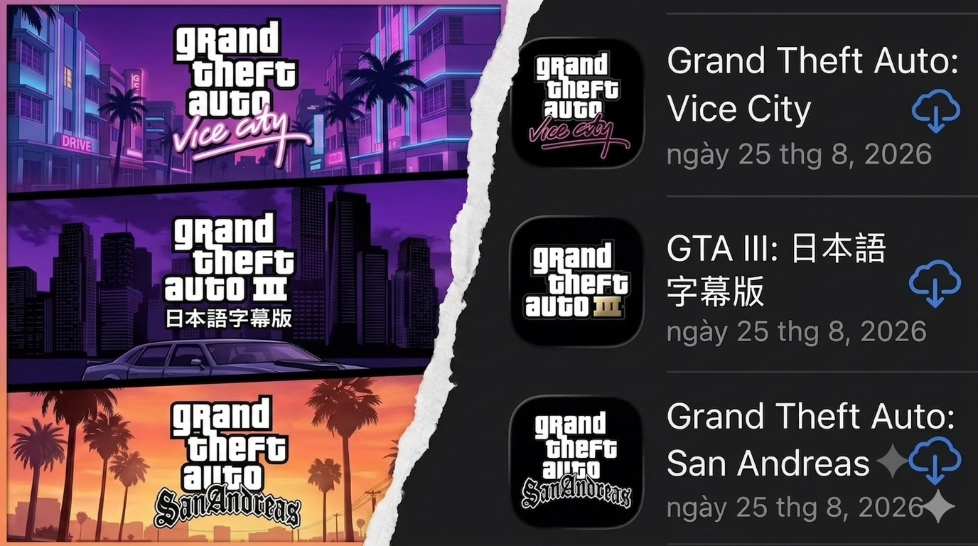 Bộ 3 GTA :Gta City,Gta 3, Gta San (bản thường)
