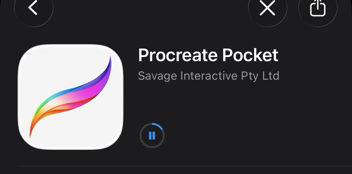 Procreate Pocket (iphone)